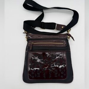 Sondra Roberts Elegant Brown Crossbody Bag